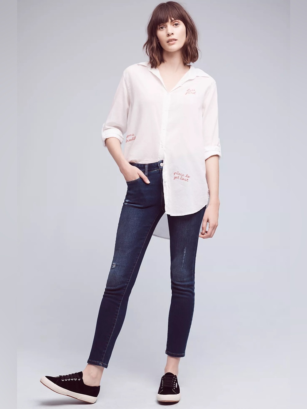 Anthropologie Pilcro and the Letterpress Stet Ankle Jeans